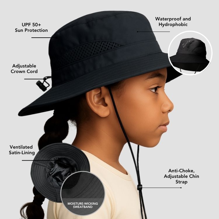 Satin-Lined, Waterproof Kid's Sun Hat